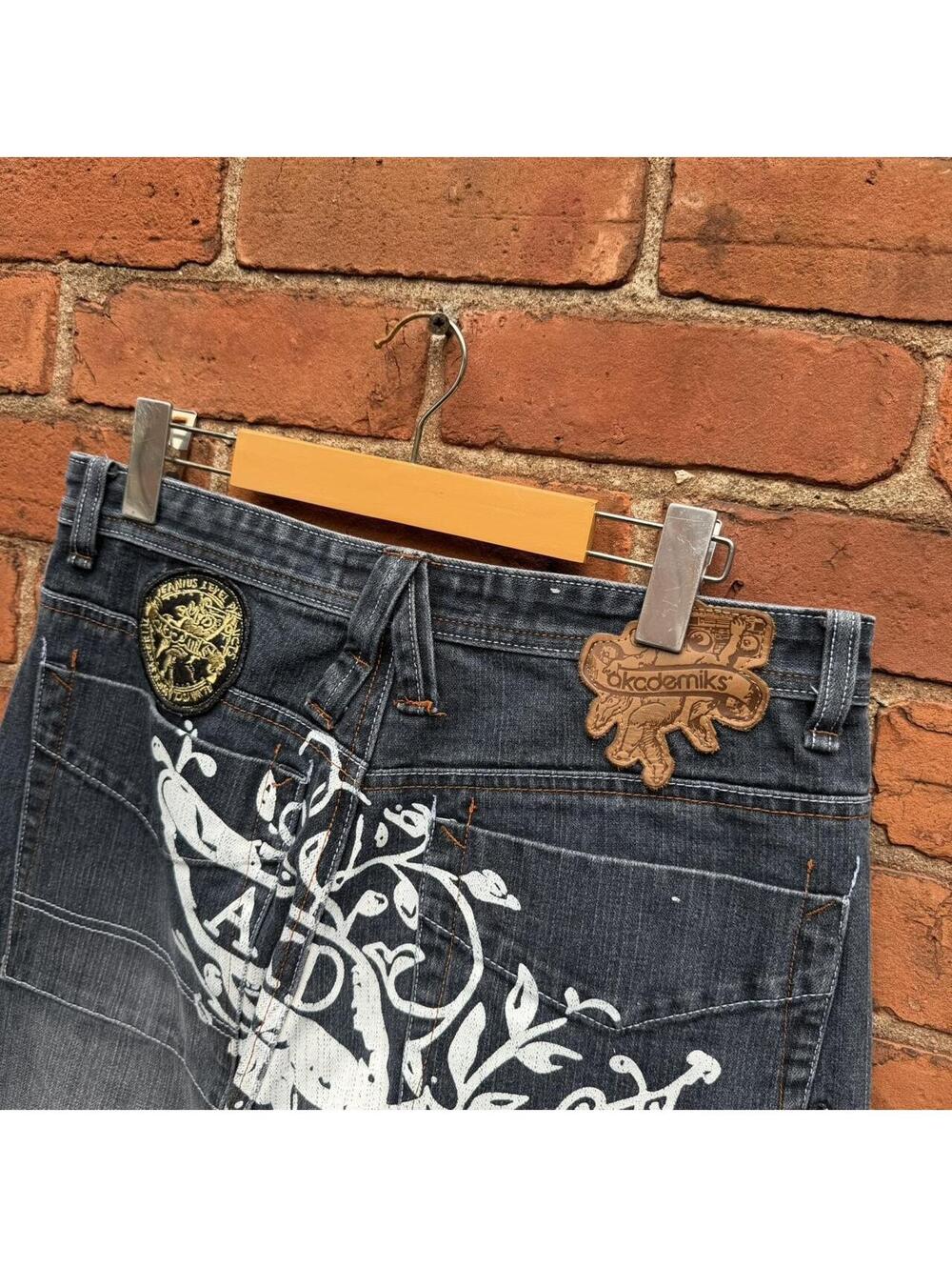 vintage akademiks AD jeanius jeans 00s 30x32 - Picture 3 of 8